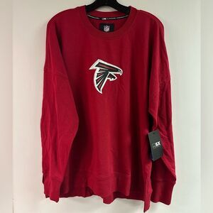 NWT Atlanta Falcons NFL X  Michael Strahan Thick Side Vented Sweatshirt SZ XL